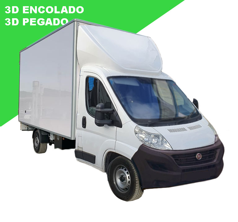 Deflector 3D integral encolado Fiat Ducato 2006 - 75 cm