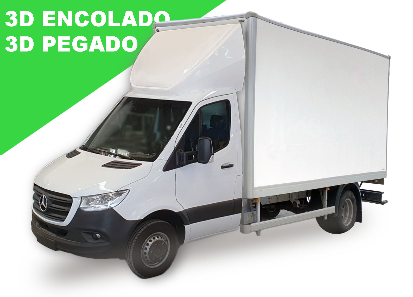 Deflector 3D integral encolado Mercedes Sprinter 2006- 60 cm