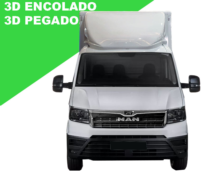 Deflector 3D integral encolado MAN TGE - 70 cm
