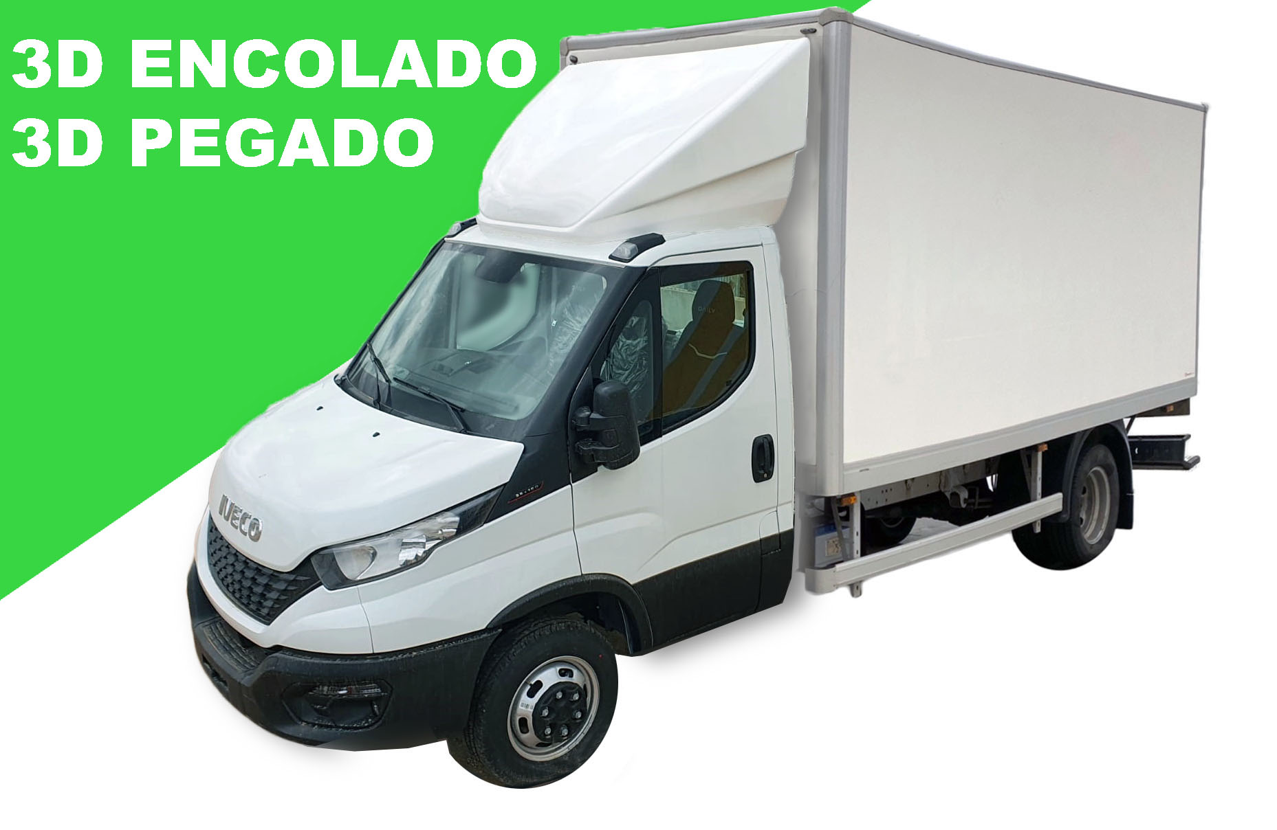 Deflector 3D integral encolado IVECO DAILY 2014 - 90 cm