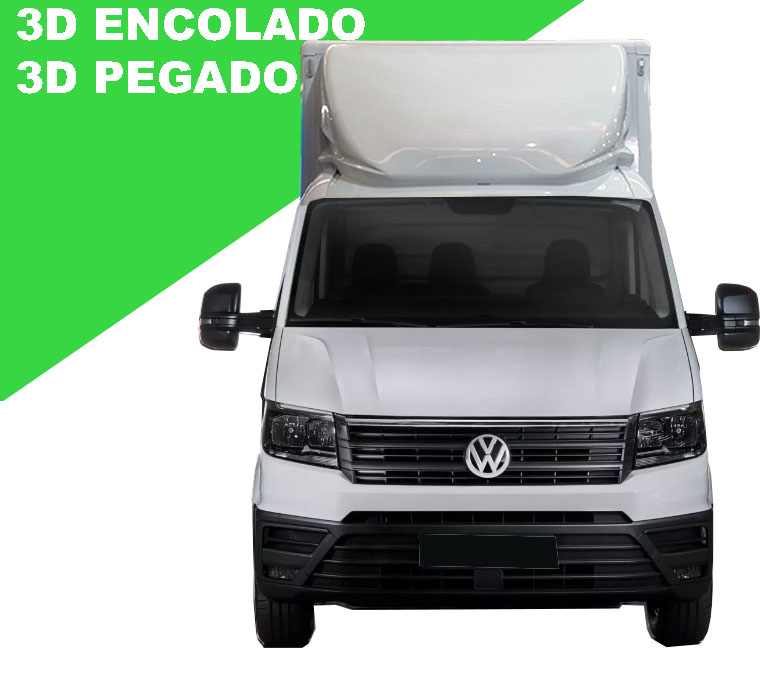 Deflector 3D integral encolado Volkswagen Crafter 2017 - 70 cm