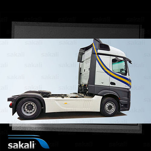 Carenado abatible Mercedes Actros Euro 6-3850 mm- Deposito estrecho- 650 mm